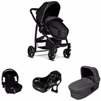 کالسکه کریر گراکو ایوو  کریکات و بیس پایه دار ایزوفیکس گراکو سرویس 4 تکه ایوو  مدل پیت استاپ رنگ مشکی GRACO EVO PIT STOP BLACK