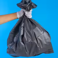 کیسه زباله مشکی بدون دسته درجه 1 سایز 60 در 80 بسته بندی 25 کیلوگرمی