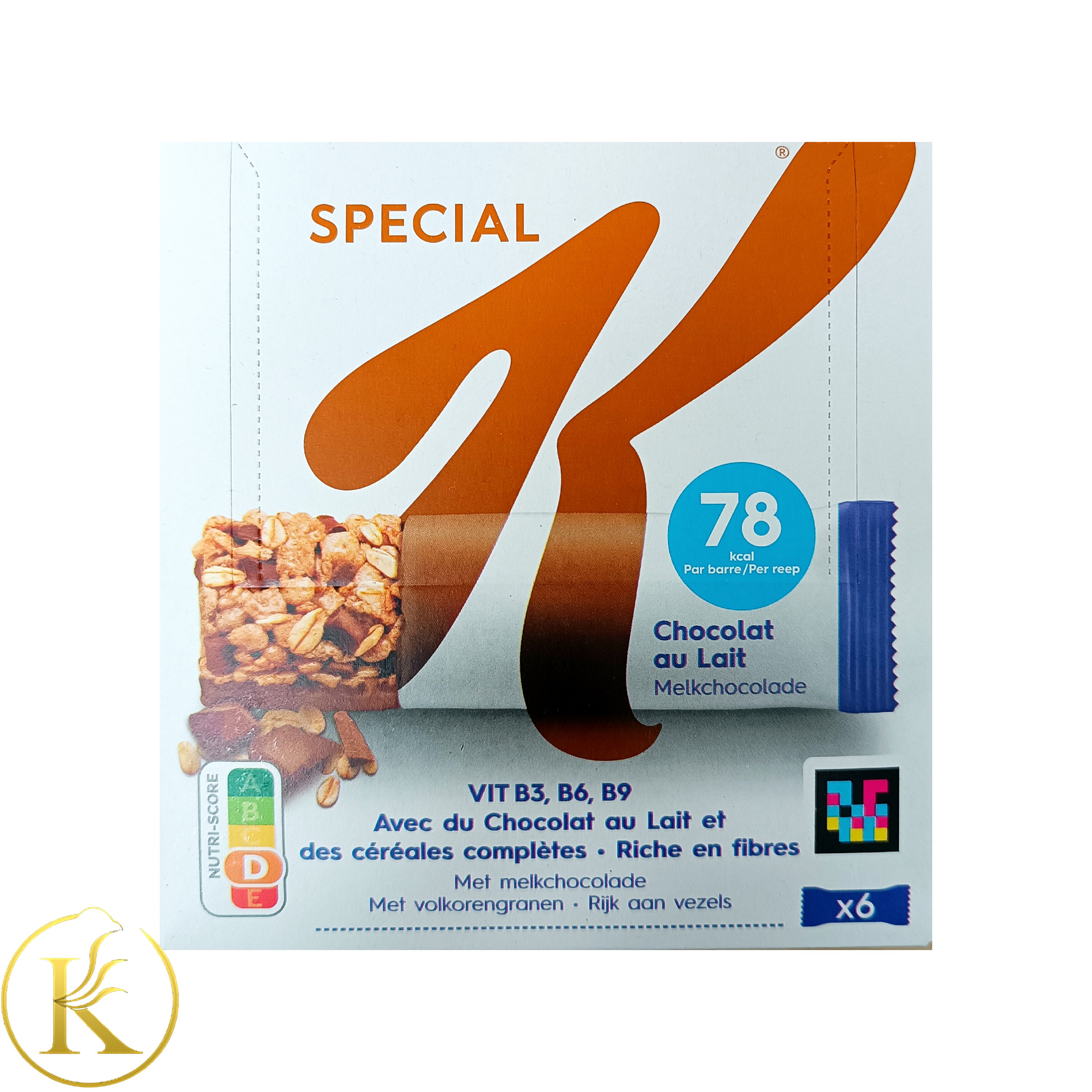 ویتامین بار کی اسپشیال با طعم کارامل بسته ی 6 عددی k special