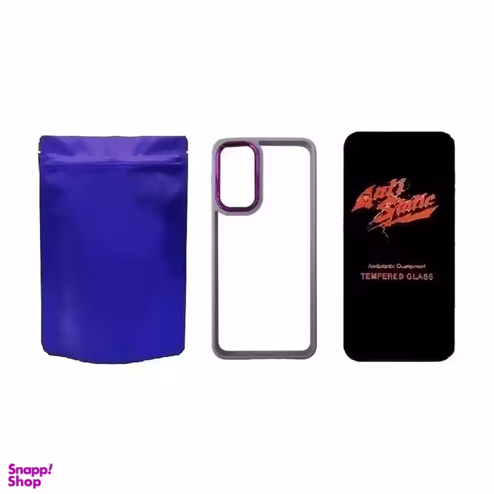 کاور موبایل مدل M-B New Skin مناسب سامسونگ Galaxy A15 به همراه محافظ صفحه نمایش Anti Static