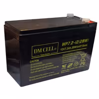 باتری سیلد اسید 12 ولت 7.2 آمپر ساعت دی ام سل مدل 12V-7.2AH