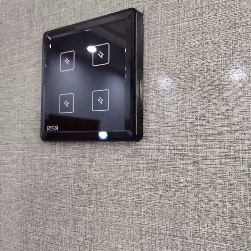 کلید چهار پل لمسی (مشکی)