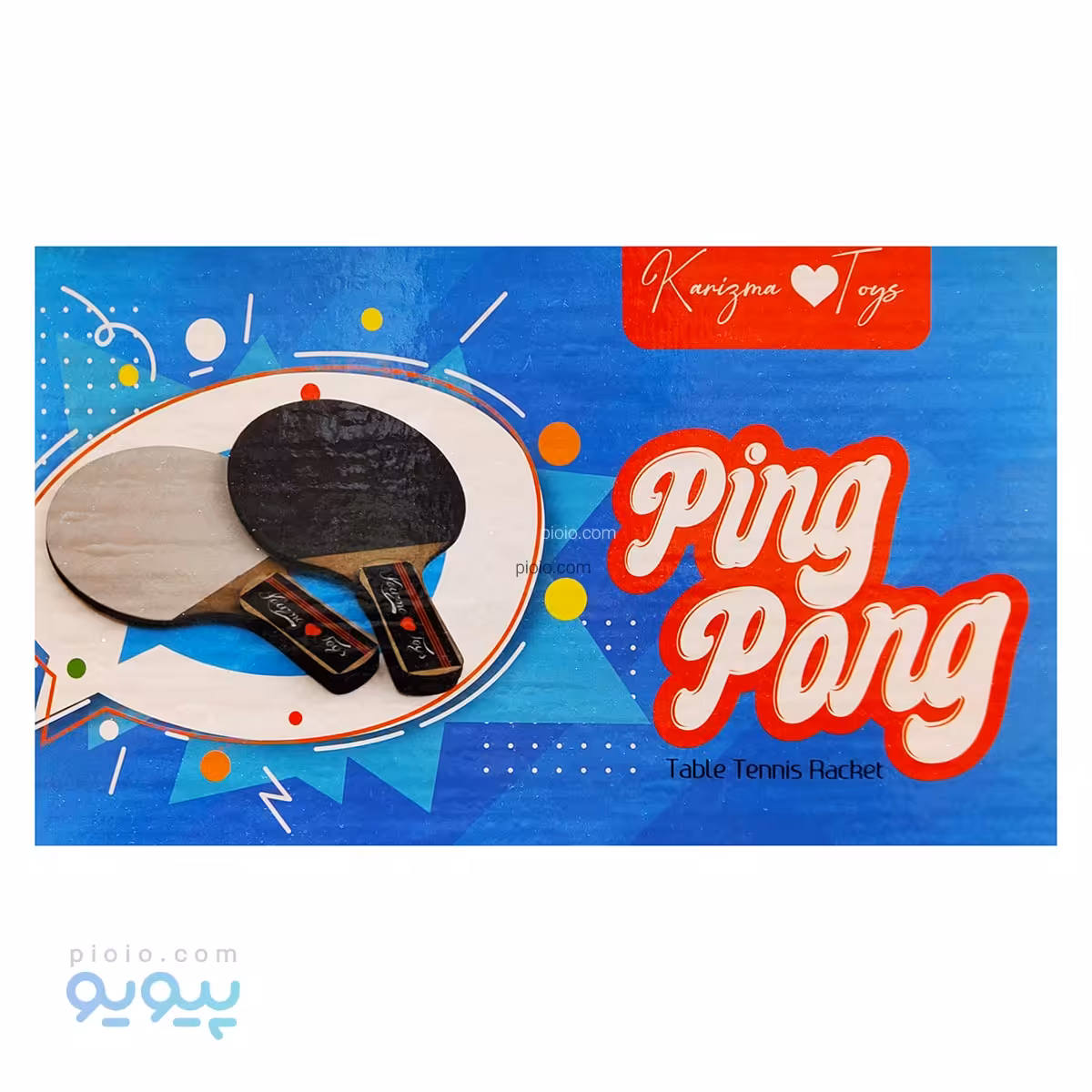 یک جفت پینگ پنگ دسته چوبی تک و عمده