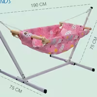 گهواره ماتاکیدز مدل لاوین رنگ صورتی تا 40 کیلوگرم تحمل وزن