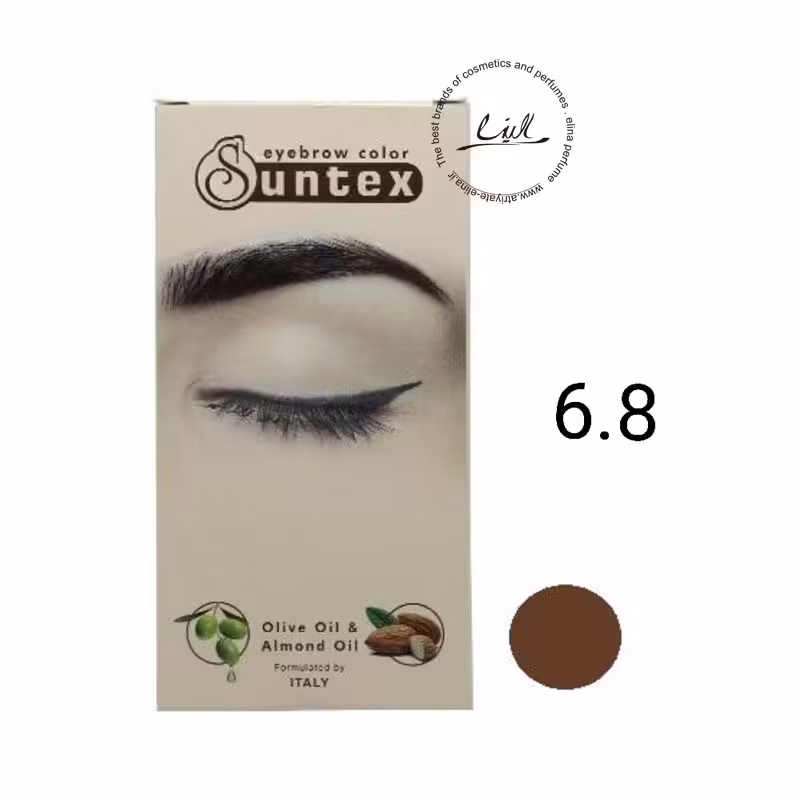 سانتکس کیت رنگ ابرو شماره CH5-E6.8 بلوند شکلاتی تیره