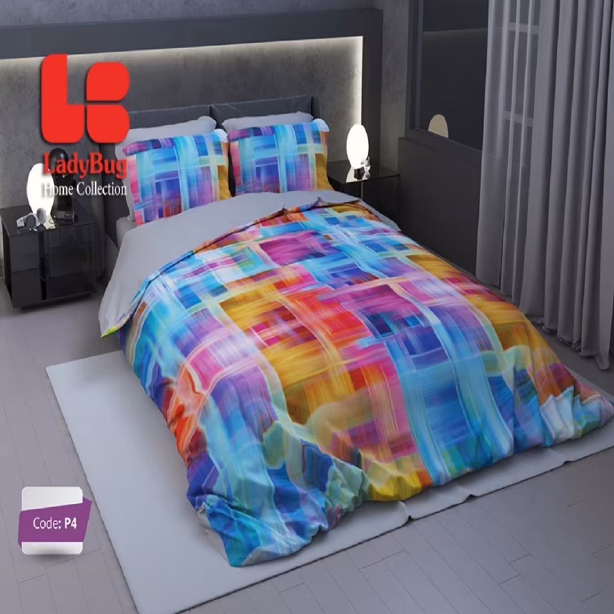 سرویس روتختی لیدی باگ LB کد P-4 دونفره 6 تکه