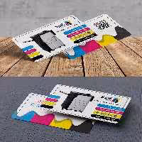 کارت ویزیت چاپخانه لایه باز | گرافیک با طعم تربچه