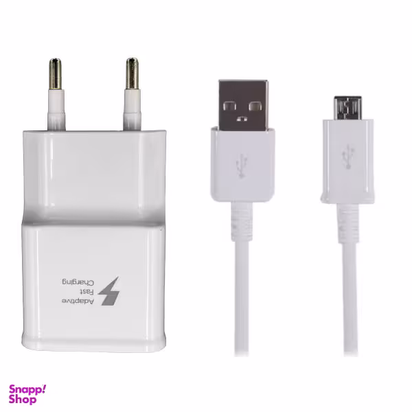 شارژر دیواری مدل ETAOU80EBECSTD به همراه کابل تبدیل microUSB غیر اصل