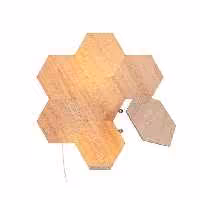 پنل روشنایی هوشمند چوبی دیواری 7 عددی نانولیف مدل Elements Hexagons