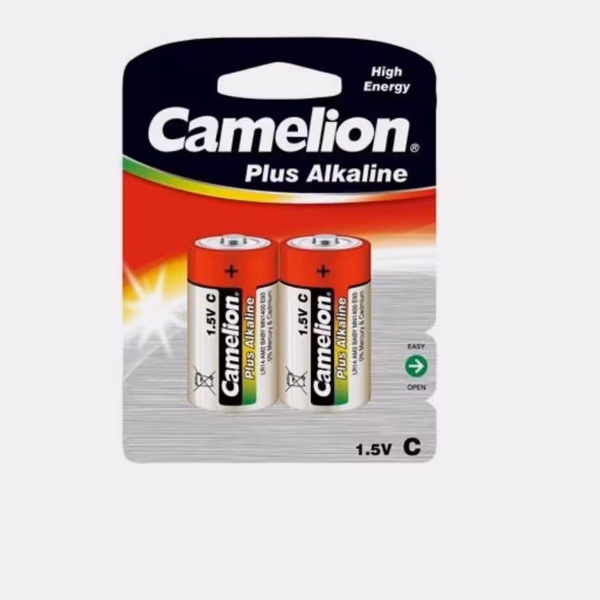 باتری C کملیون camelion مدل plus alkaline بسته 2 عددی

