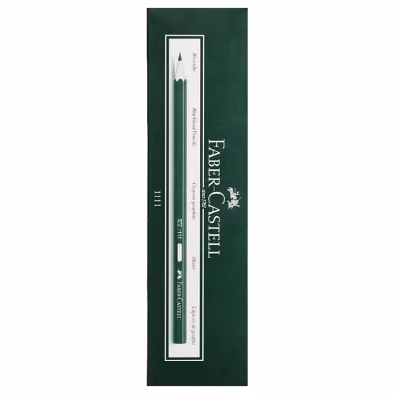 خرید مداد مشکی فابرکاستل کد FABER-CASTELL 1111 بسته 12 عددی