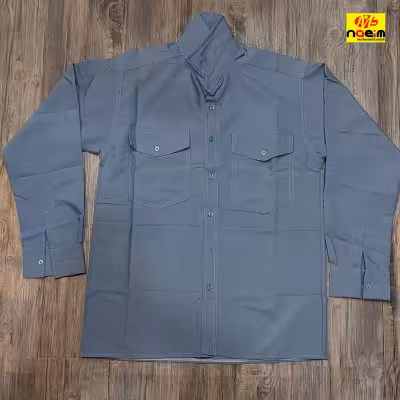 پیراهن دوجیب مردانه تترون سایز L تا 2xl تکرنگ ساده قواره دار