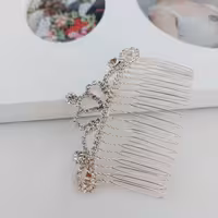 شانه سر کد10822طرح جواهر.آبکاری طلا.رنگ ثابت.ضدحساسیت