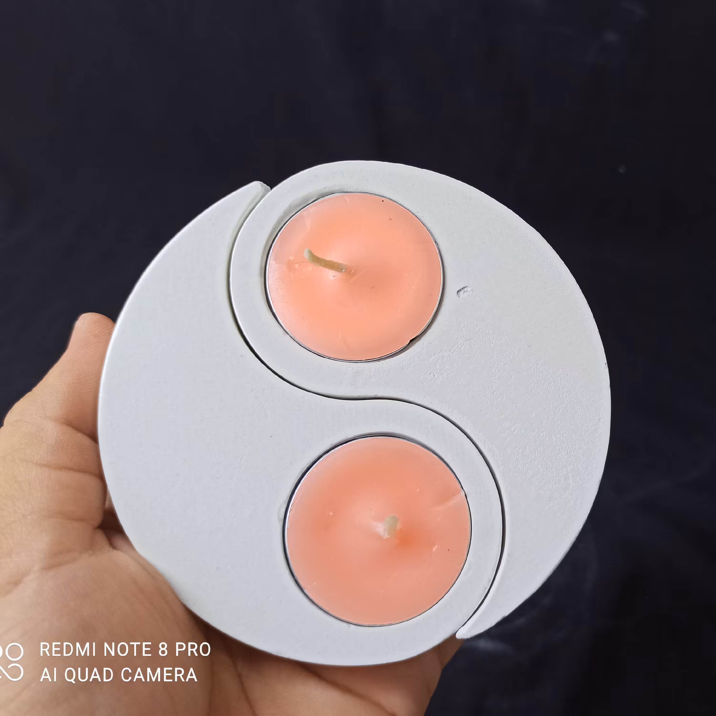 شمعدان ترمه کوچک وارمر خور ، جاشمعی جفت بته جقه