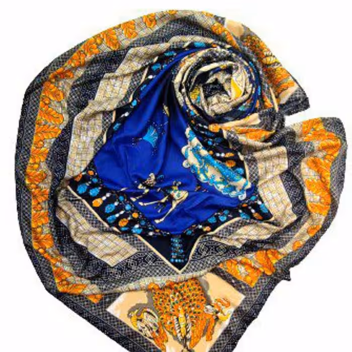 روسری ابریشم توییل زنانه کد 3