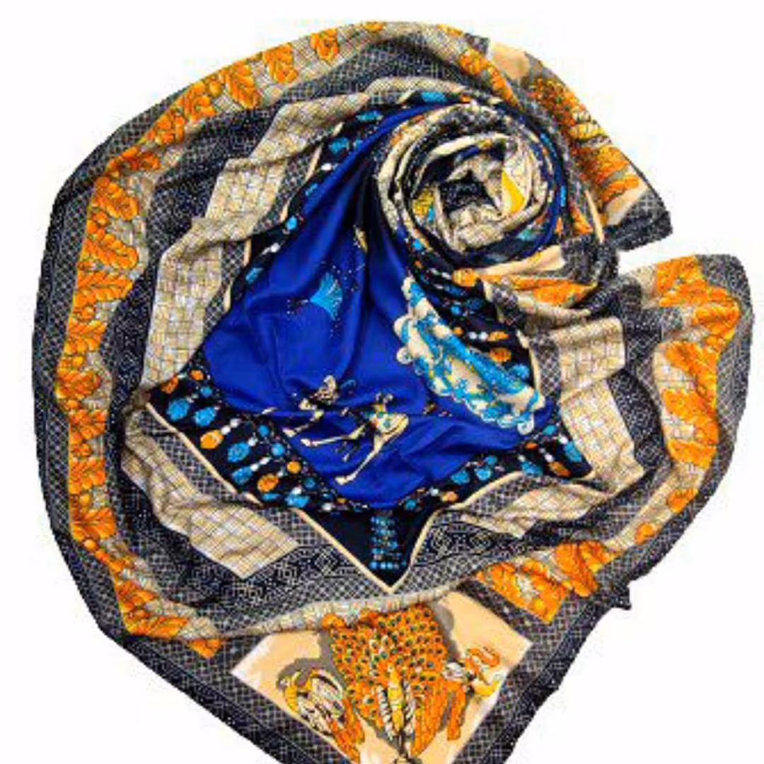 روسری ابریشم توییل زنانه کد 3