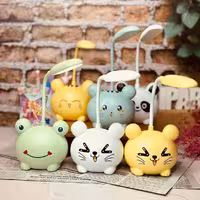 چراغ مطالعه ی عروسکی،  دو حالته چراغ خواب و مداد تراش،  دیته ی لامپ قابل تنظیم،  ارتفاع حدود 8 سانت،  6 تا طرح داره