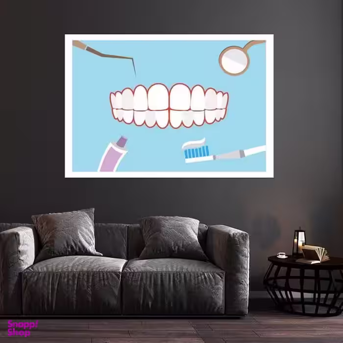 تابلو بکلیت طرح دندان و دندانپزشکی مدل قاب شاسی W-s9497