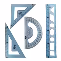 ست خط کش کینگ مجموعه 4 عددی ( علم گستر )