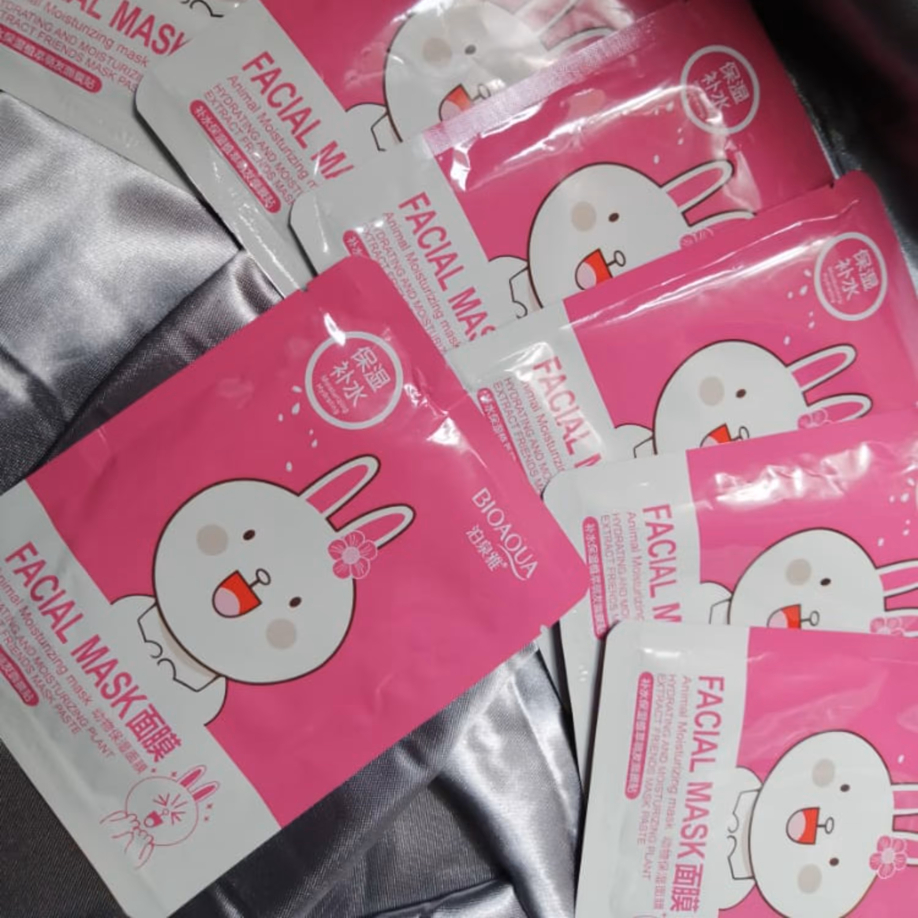 ماسک ورقه ای خرگوشی بیوآکوا رایحه شکوفه گیلاس