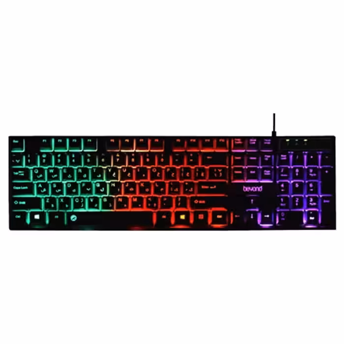 کیبورد باسیم گیمینگ بیاند مدل BK-7100 RGB