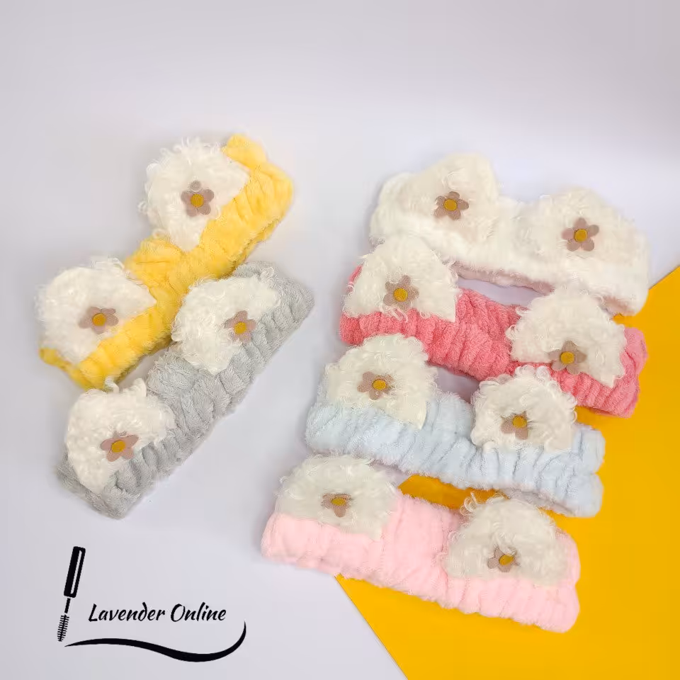 هدبند آرایشی حوله ای