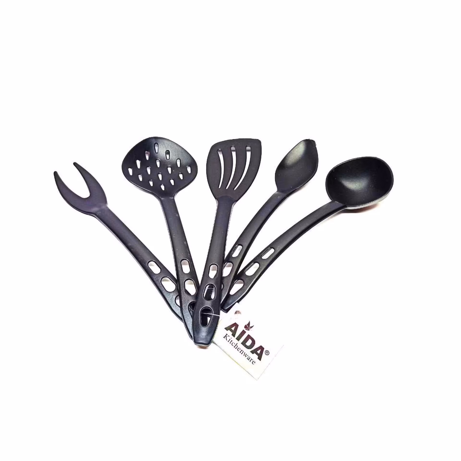 ست کفگیر و ملاقه 5 تکه نسوز