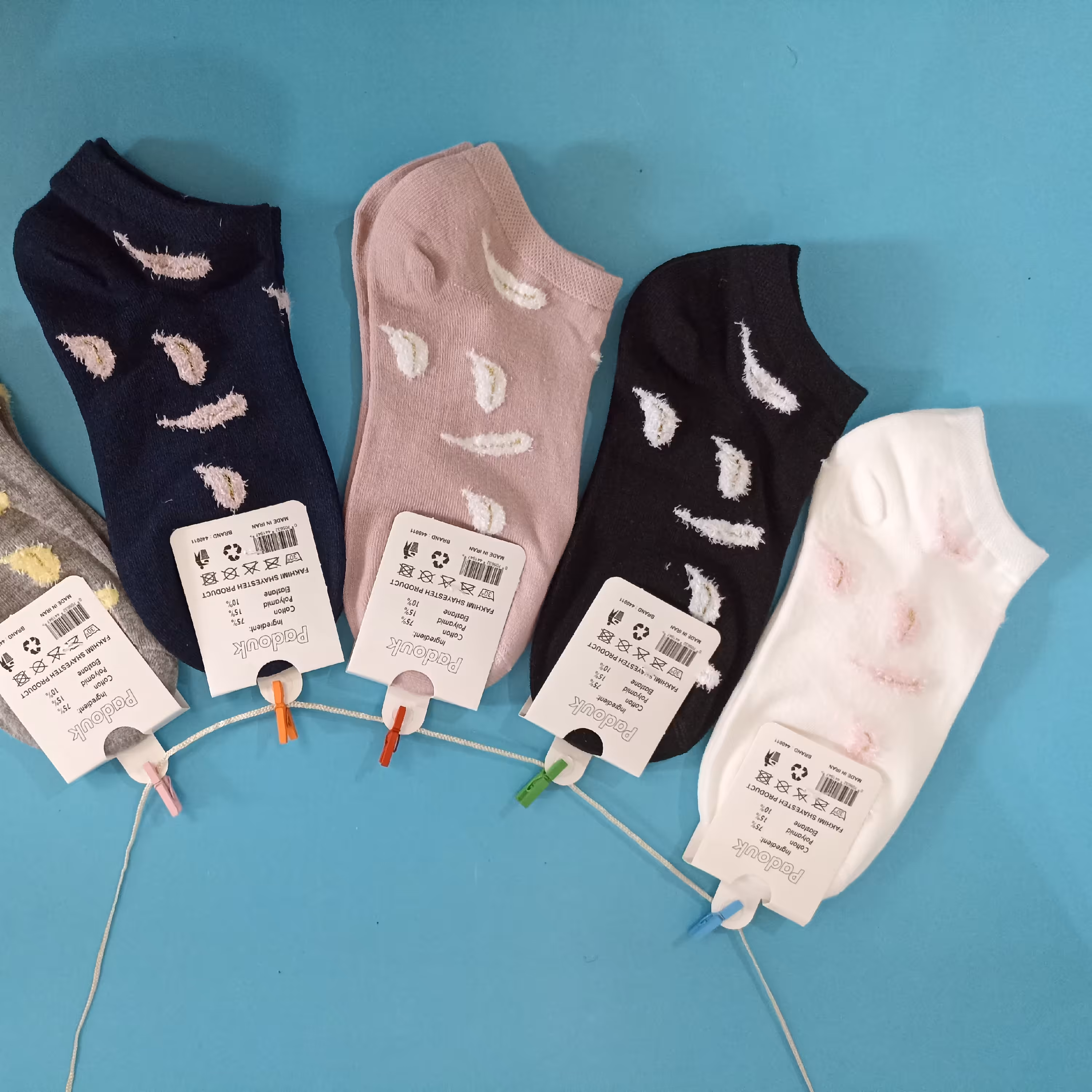 جوراب برگ کار مینیمال کیفیت عالی نرم و لطیف کارخارجی