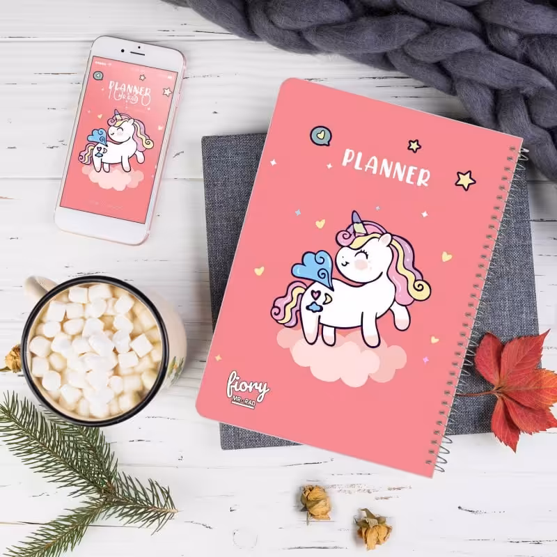 پلنر روزانه 75برگ طرح یونیکورن  کیوت