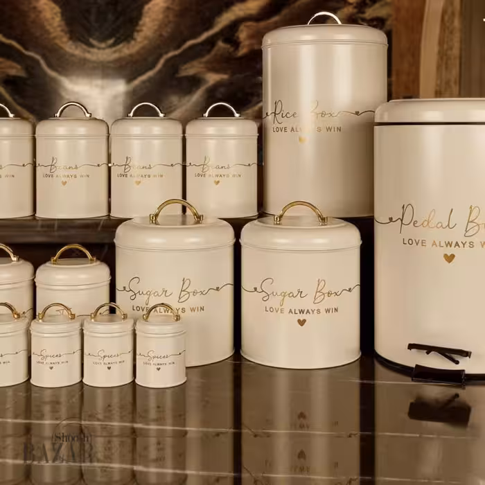 سرویس آشپزخانه 1 15 پارچه بی وی کی مدل love کد 805692