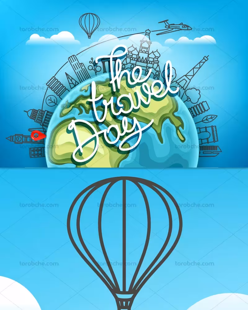 وکتور آژانش هواپیمایی | گرافیک با طعم تربچه