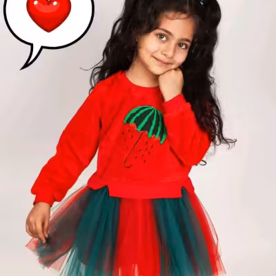 پیراهن یلدایی دخترانه