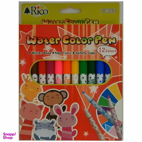 ماژیک ریکو (Rico) مدل 108 بسته 12 رنگ