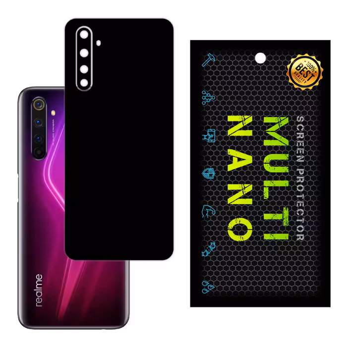 برچسب پوششی MultiNano مدل X-F1M-Black برای پشت موبایل  ریلمی 6 Pro 