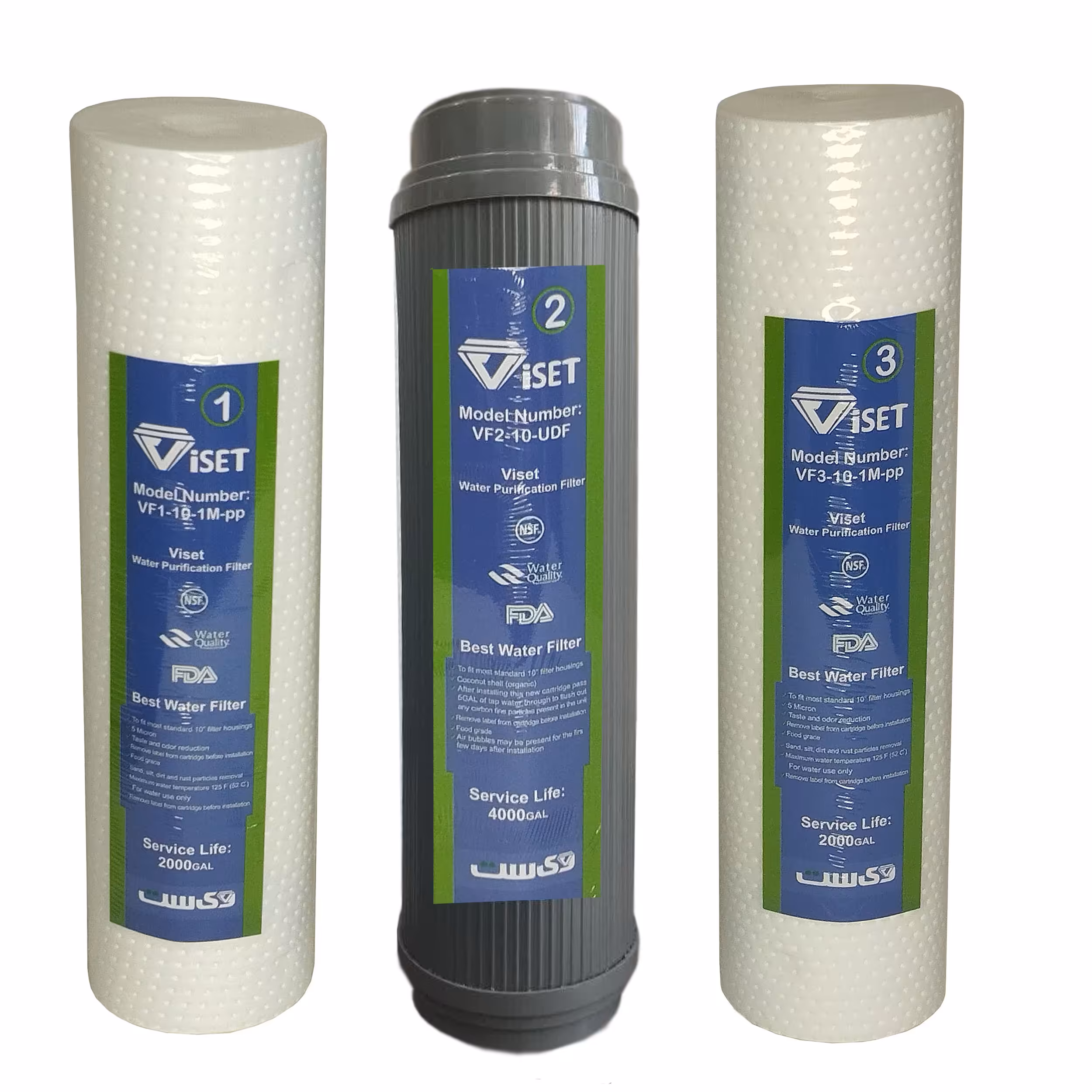 خرید پک سه تایی فیلتر دستگاه تصفیه آب