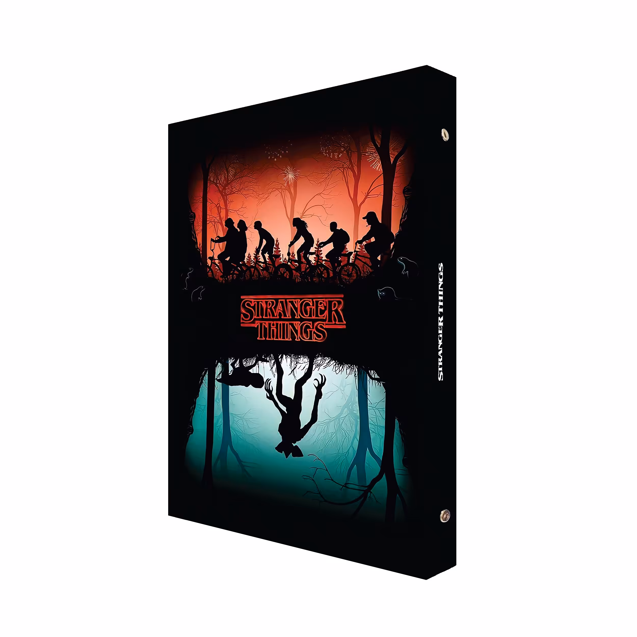 دفتر کلاسوری 100 برگ پدیده نقش مدل فیلم و سریال طرح stranger things کد 04