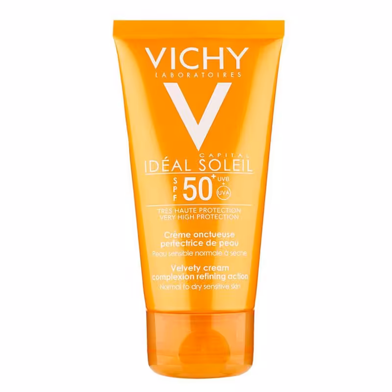 کرم ضد آفتاب ویشی مدل ولوت رنگی SPF 50  حجم 50 میل
