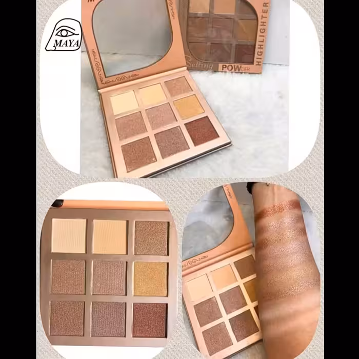 پالت هایلایتر و پنکک موکس مک