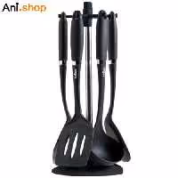 کفگیر ملاقه تفلون 7 پارچه مدل UN-1100 کد 122