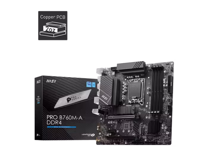 مادربرد ام اس آی  مدل PRO B760M-A DDR4 سوکت 1700