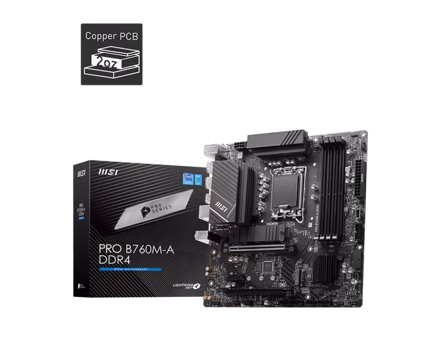 مادربرد ام اس آی  مدل PRO B760M-A DDR4 سوکت 1700