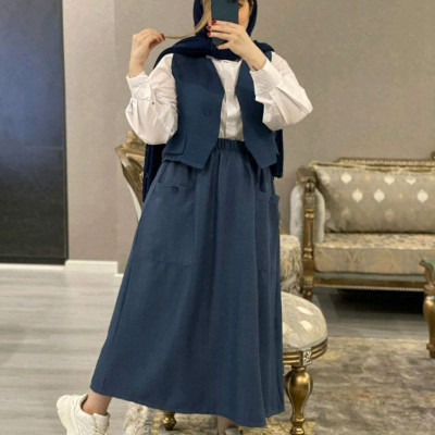 ست جلیقه شومیز دامن99827