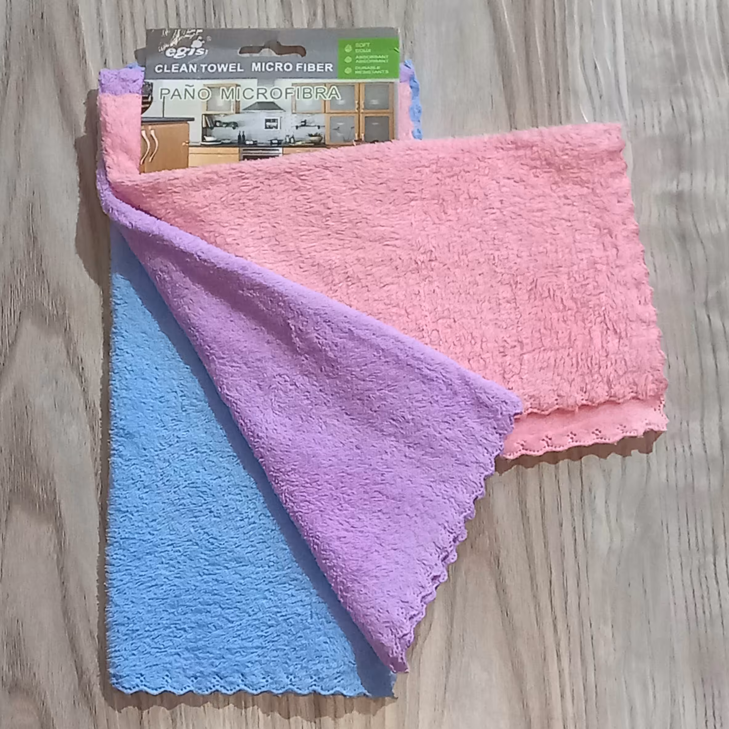 دستمال جادویی پولیشی اصل 30در30سانت اورجینال(پک3عددی)،حوله جادویی دستی اصل 