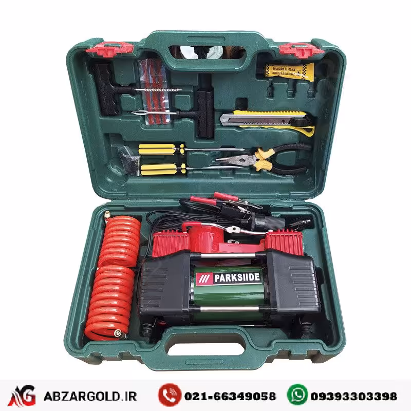 مجموعه 17 عددی کمپرسور هوا و ابزار پارکساید مدل AC14