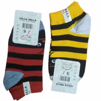 پک 2 عددی جوراب مچی زنانه و دخترانه طرح کفشدوزک