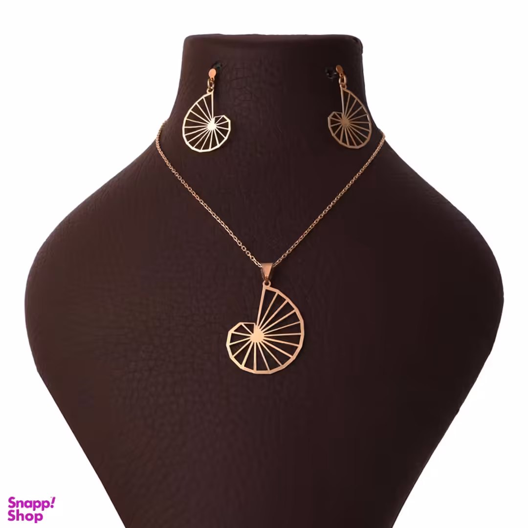 نیم ست طلا 18 عیار زنانه سانا گالری طرح اسپیرال کد 1170D9094