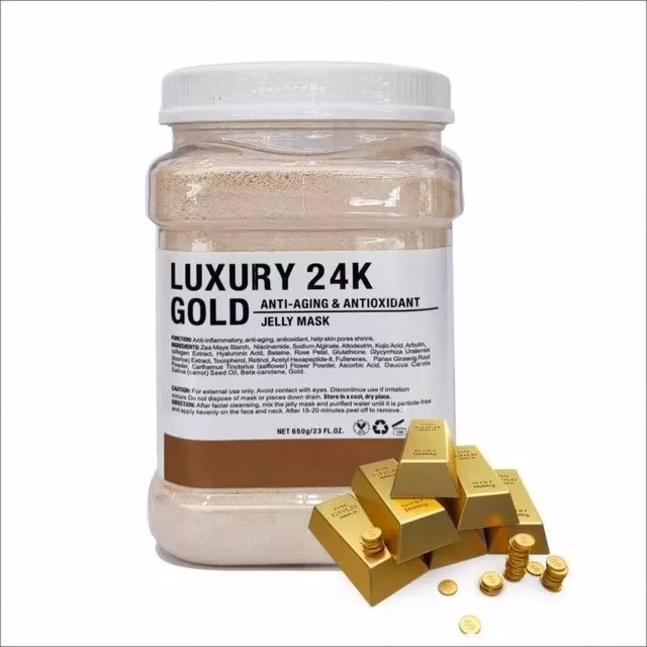 ماسک هیدروژلی طلا 24 عیار Luxury 24 k Gold حجم 650 گرم