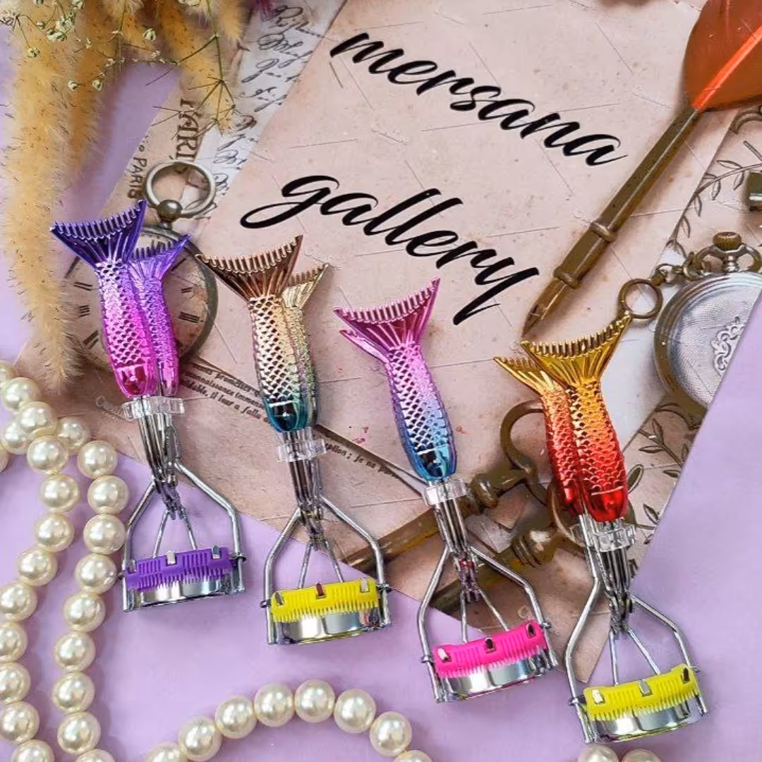 فرمژه پری دریایی هلوگرامی زاپاس دار  طرح ماهی شانه دار