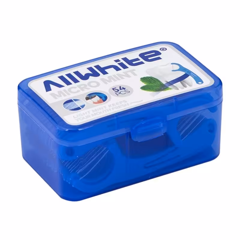 نخ دندان کمانی مدل Micro Mint آل وایت بسته 54 عددی