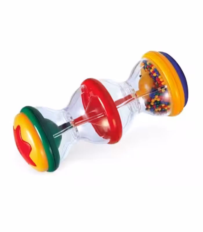 جغجغه استوانه دانه رنگی Tolo